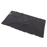 USB Warm Shawl 3 Level Temperature Adjustment Electric Throw Blanket for Shoulder Neck Legs Waist Grey - Side View