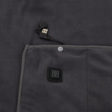 USB Warm Shawl 3 Level Temperature Adjustment Electric Throw Blanket for Shoulder Neck Legs Waist Grey
