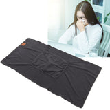 USB Warm Shawl 3 Level Temperature Adjustment Electric Throw Blanket for Shoulder Neck Legs Waist Grey - Extra Image