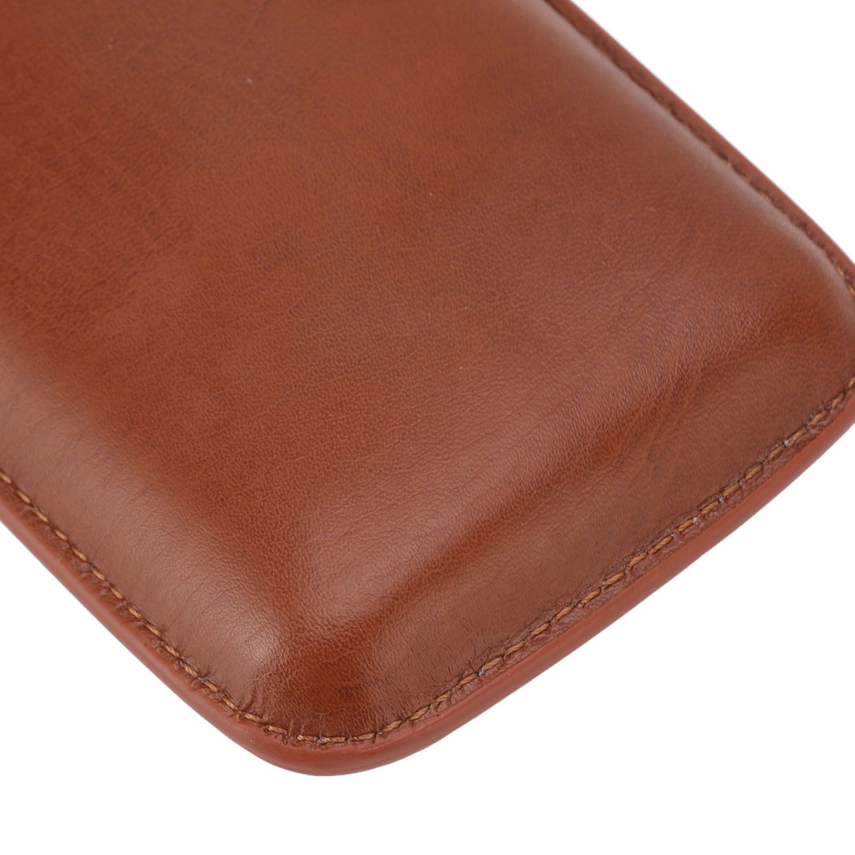 Portable Cigar Leather Case High Grade Leather Travel Portable Cigar Travel Bag Holder with Scissor Brown