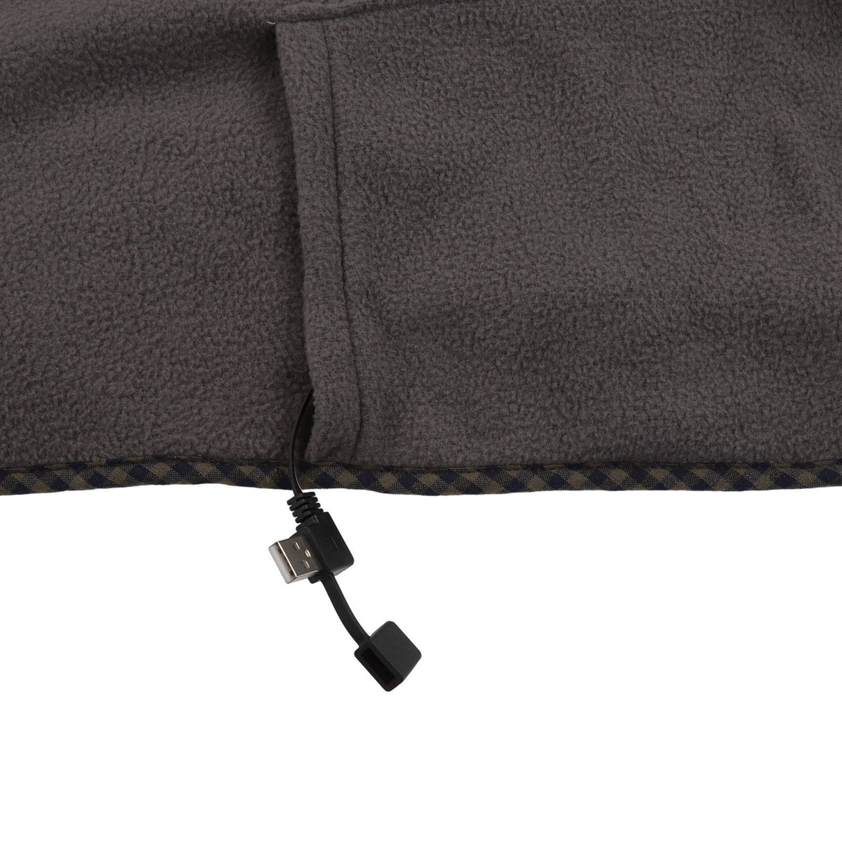 Electric Heating Blanket Fast Heating USB Electric Throw Blanket with Larger Heating Area for Students Office Workers Gray Green