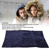 USB Heating Blanket Thermal Electric Heated Shawl Blanket Temperature Controlled Blanket Royalblue - Extra Image