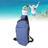 Sling Bag Waterproof Anti Theft with Combination Lock Anti Scratch Sports Single Shoulder Chest Bag Blue