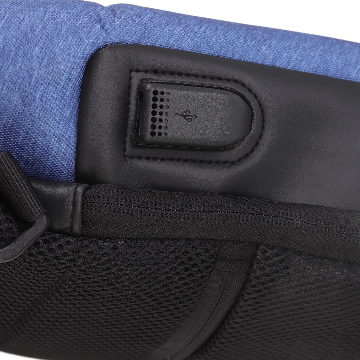 Sling Bag Waterproof Anti Theft with Combination Lock Anti Scratch Sports Single Shoulder Chest Bag Blue