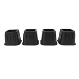 4 Sets Furniture Risers Rubber Antislip 4 Inch Bed Risers for Storage Desk Sofa Chair Washing Machine - Top-Down View