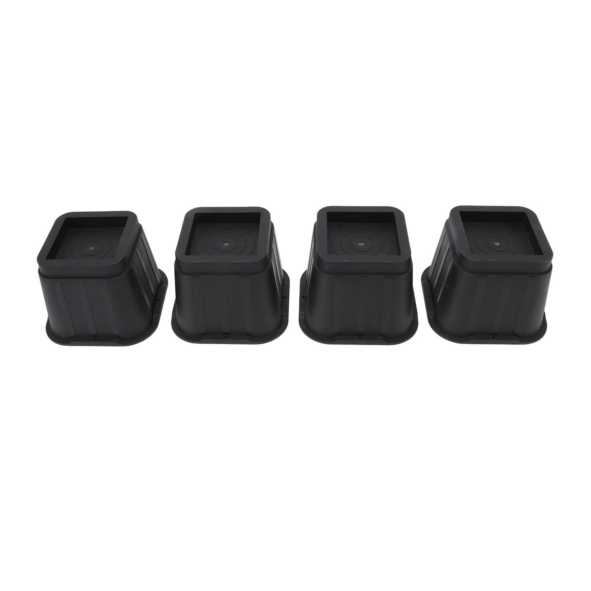 4 Sets Furniture Risers Rubber Antislip 4 Inch Bed Risers for Storage Desk Sofa Chair Washing Machine