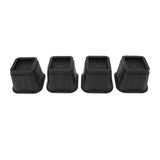 4 Sets Furniture Risers Rubber Antislip 4 Inch Bed Risers for Storage Desk Sofa Chair Washing Machine - 45-Degree Angle