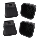 4 Sets Furniture Risers Rubber Antislip 4 Inch Bed Risers for Storage Desk Sofa Chair Washing Machine