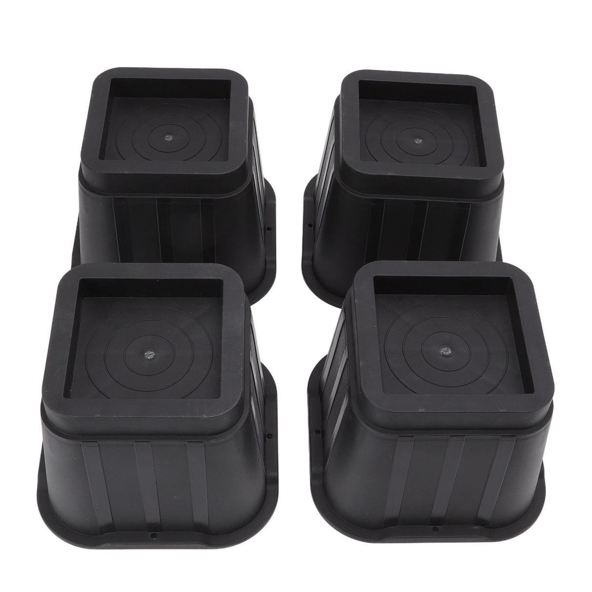 4 Sets Furniture Risers Rubber Antislip 4 Inch Bed Risers for Storage Desk Sofa Chair Washing Machine