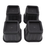4 Sets Furniture Risers Rubber Antislip 4 Inch Bed Risers for Storage Desk Sofa Chair Washing Machine - Extra Image