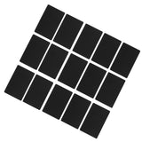 50PCS Business Name Card Laser Engraving Waterproof and Wear Resistant Aluminum Visiting Card for Company Black - Top-Down View