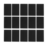 50PCS Business Name Card Laser Engraving Waterproof and Wear Resistant Aluminum Visiting Card for Company Black