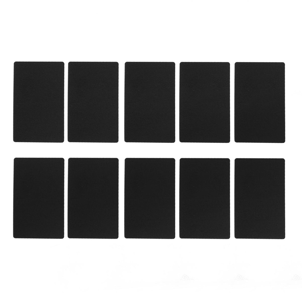 50PCS Business Name Card Laser Engraving Waterproof and Wear Resistant Aluminum Visiting Card for Company Black