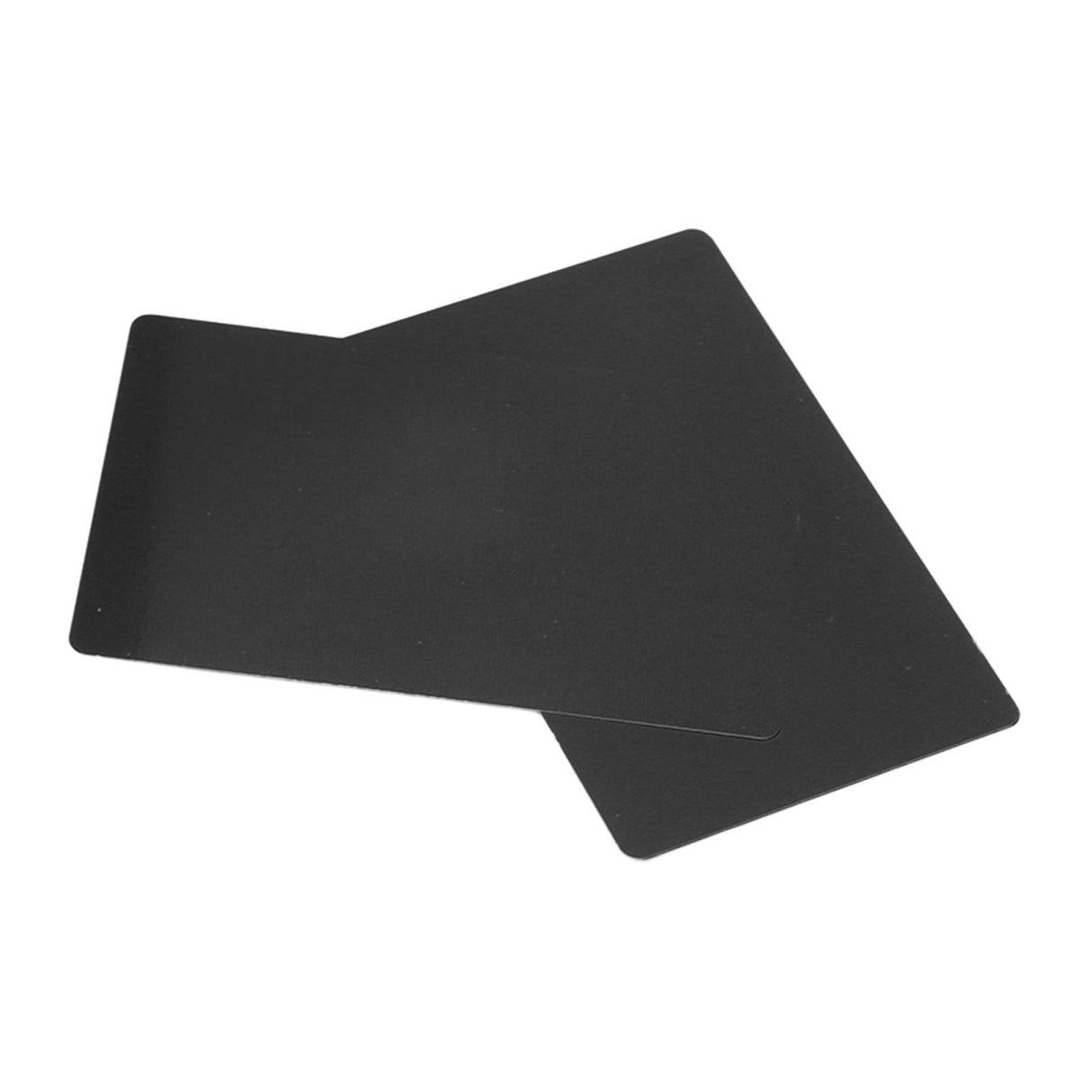 50PCS Business Name Card Laser Engraving Waterproof and Wear Resistant Aluminum Visiting Card for Company Black