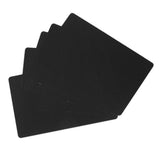 50PCS Business Name Card Laser Engraving Waterproof and Wear Resistant Aluminum Visiting Card for Company Black