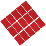 50PCS Business Name Card Laser Engraving Waterproof and Wear Resistant Aluminum Visiting Card for Company Red