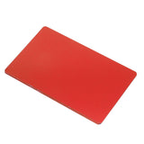 50PCS Business Name Card Laser Engraving Waterproof and Wear Resistant Aluminum Visiting Card for Company Red