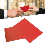 50PCS Business Name Card Laser Engraving Waterproof and Wear Resistant Aluminum Visiting Card for Company Red - Extra Image