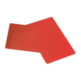50PCS Business Name Card Laser Engraving Waterproof and Wear Resistant Aluminum Visiting Card for Company Red