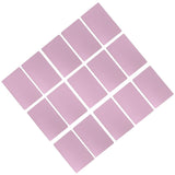 50PCS Business Name Card Laser Engraving Waterproof and Wear Resistant Aluminum Visiting Card for Company Rose Gold - Side View