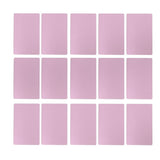 50PCS Business Name Card Laser Engraving Waterproof and Wear Resistant Aluminum Visiting Card for Company Rose Gold