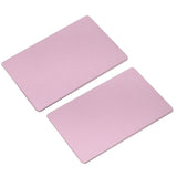 50PCS Business Name Card Laser Engraving Waterproof and Wear Resistant Aluminum Visiting Card for Company Rose Gold