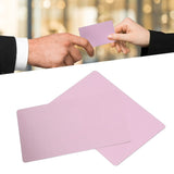 50PCS Business Name Card Laser Engraving Waterproof and Wear Resistant Aluminum Visiting Card for Company Rose Gold