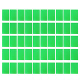 50PCS Business Name Card Laser Engraving Waterproof and Wear Resistant Aluminum Visiting Card for Company Green