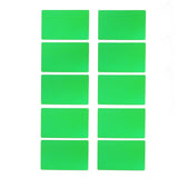 50PCS Business Name Card Laser Engraving Waterproof and Wear Resistant Aluminum Visiting Card for Company Green