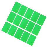 50PCS Business Name Card Laser Engraving Waterproof and Wear Resistant Aluminum Visiting Card for Company Green