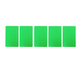 50PCS Business Name Card Laser Engraving Waterproof and Wear Resistant Aluminum Visiting Card for Company Green - Rear View