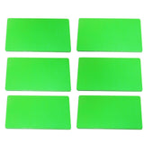 50PCS Business Name Card Laser Engraving Waterproof and Wear Resistant Aluminum Visiting Card for Company Green