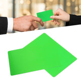 50PCS Business Name Card Laser Engraving Waterproof and Wear Resistant Aluminum Visiting Card for Company Green