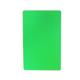 50PCS Business Name Card Laser Engraving Waterproof and Wear Resistant Aluminum Visiting Card for Company Green