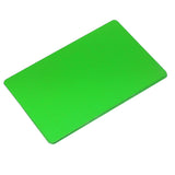 50PCS Business Name Card Laser Engraving Waterproof and Wear Resistant Aluminum Visiting Card for Company Green