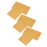 50 Sheets Metal Business Card Heat Transfer Aluminum Business Cards Blanks DIY Craft Supplies Gold - Side View