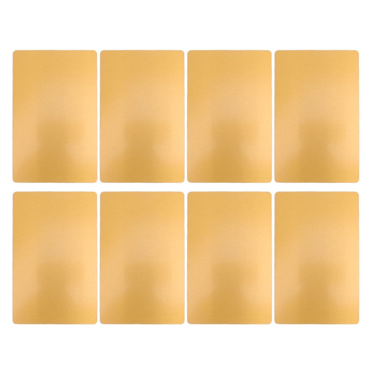 50 Sheets Metal Business Card Heat Transfer Aluminum Business Cards Blanks DIY Craft Supplies Gold