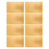 50 Sheets Metal Business Card Heat Transfer Aluminum Business Cards Blanks DIY Craft Supplies Gold - 45-Degree Angle