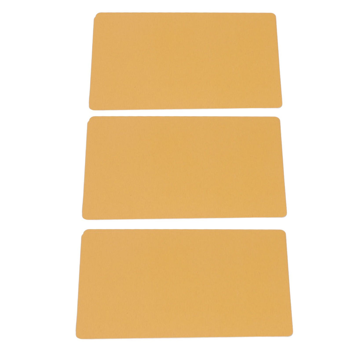 50 Sheets Metal Business Card Heat Transfer Aluminum Business Cards Blanks DIY Craft Supplies Gold