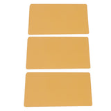 50 Sheets Metal Business Card Heat Transfer Aluminum Business Cards Blanks DIY Craft Supplies Gold - Low Angle