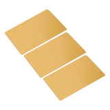 50 Sheets Metal Business Card Heat Transfer Aluminum Business Cards Blanks DIY Craft Supplies Gold - Extra Image