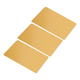 50 Sheets Metal Business Card Heat Transfer Aluminum Business Cards Blanks DIY Craft Supplies Gold - Extra Image