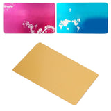 50 Sheets Metal Business Card Heat Transfer Aluminum Business Cards Blanks DIY Craft Supplies Gold