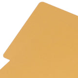 50 Sheets Metal Business Card Heat Transfer Aluminum Business Cards Blanks DIY Craft Supplies Gold - Extra Image