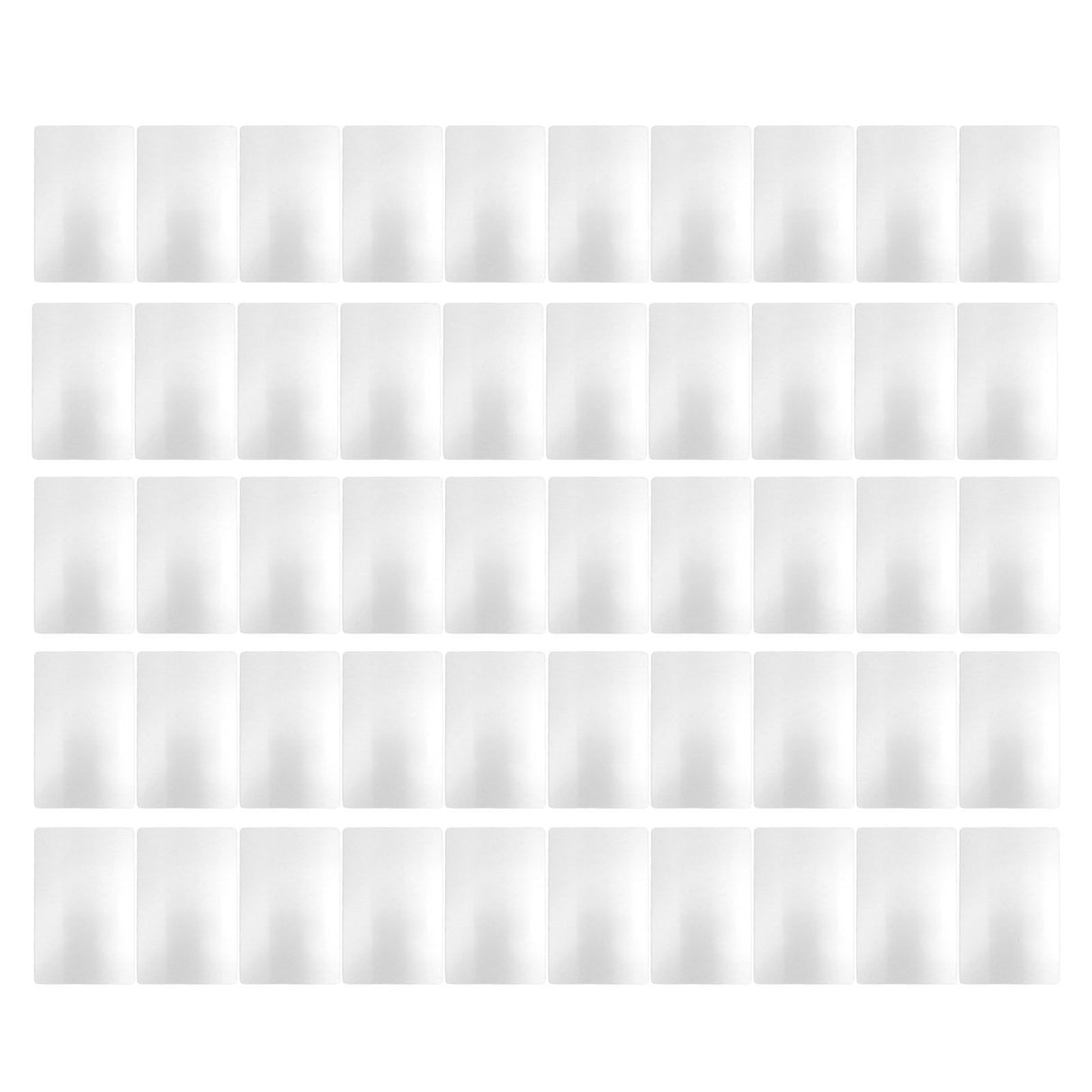 50 Sheets Metal Business Card Heat Transfer Aluminum Business Cards Blanks DIY Craft Supplies Pearl White