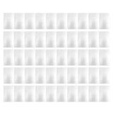 50 Sheets Metal Business Card Heat Transfer Aluminum Business Cards Blanks DIY Craft Supplies Pearl White