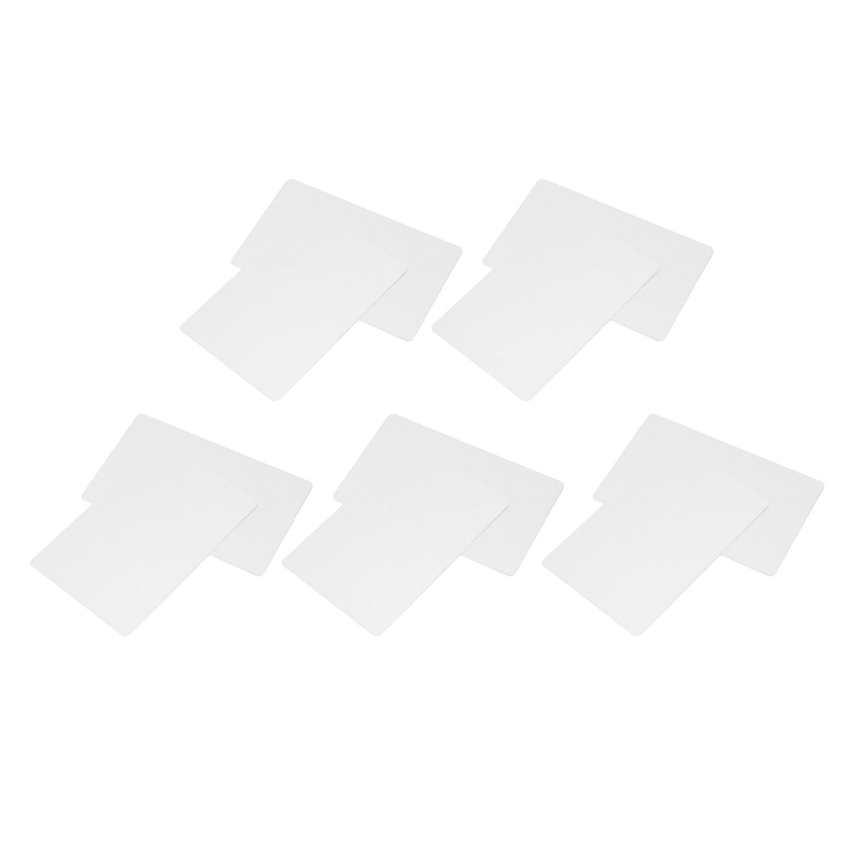 50 Sheets Metal Business Card Heat Transfer Aluminum Business Cards Blanks DIY Craft Supplies Pearl White