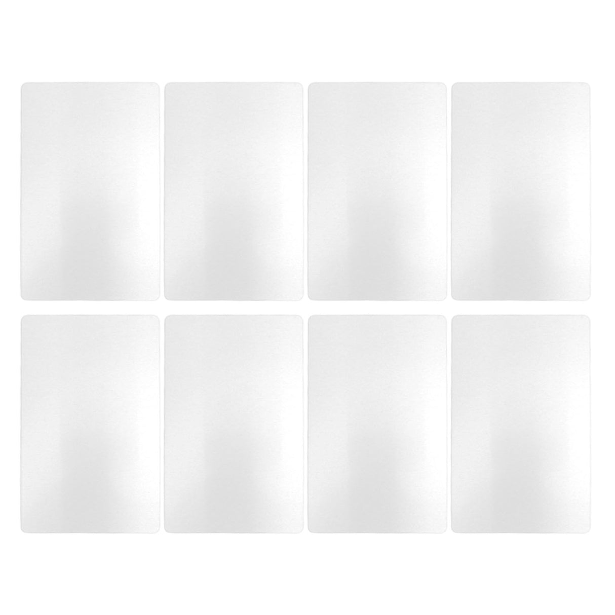 50 Sheets Metal Business Card Heat Transfer Aluminum Business Cards Blanks DIY Craft Supplies Pearl White