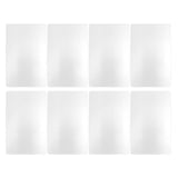50 Sheets Metal Business Card Heat Transfer Aluminum Business Cards Blanks DIY Craft Supplies Pearl White
