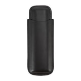 Leather Cigar Case Portable 2 Finger Cigar Holder for Travel Business Trip Boyfriend Gifts Black